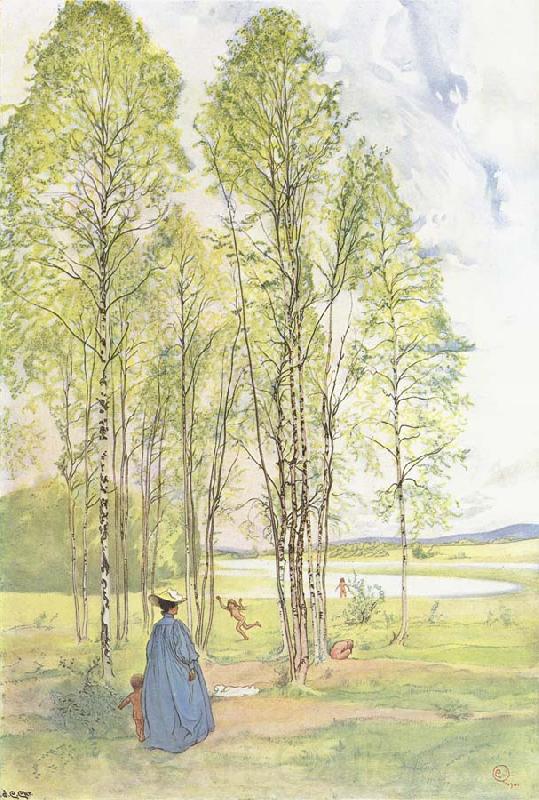 Carl Larsson Idyll Norge oil painting art
